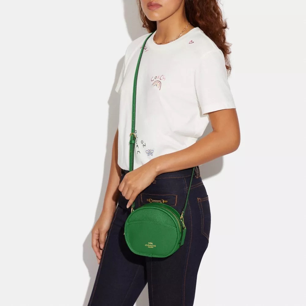 Pre-Owned Green Coach Canteen Crossbody Bag